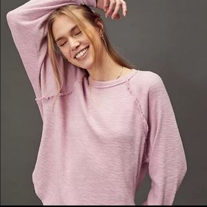 Anthropologie Pilcro Diane pink lightweight sweater